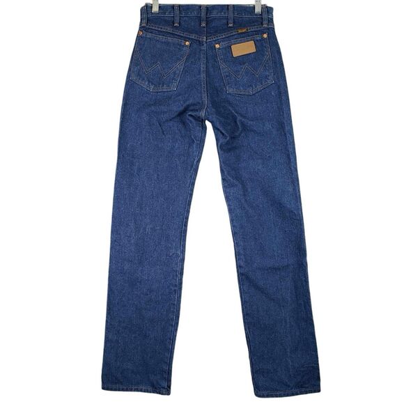 Wrangler Jeans Leather Patch 11” High Rise Boot Cut Womens Medium Wash - Picture 1 of 8